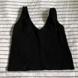 Free People Ribbed Crop Tank, S